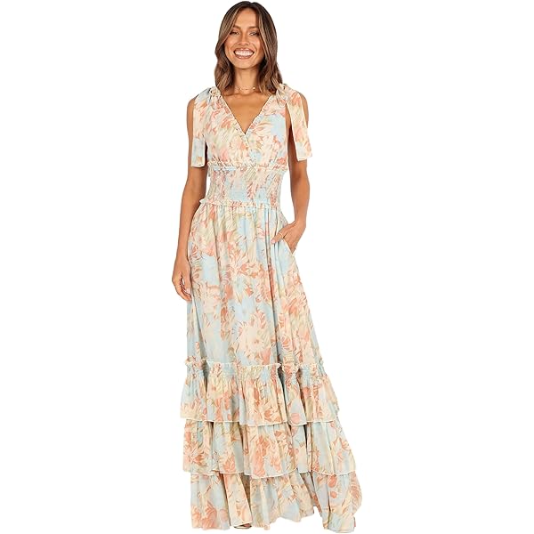 chinese dress ladies Lillee Tiered Maxi Dress