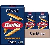 Barilla Penne Pasta, Non-GMO Kosher Pasta, 16oz. (8PK)