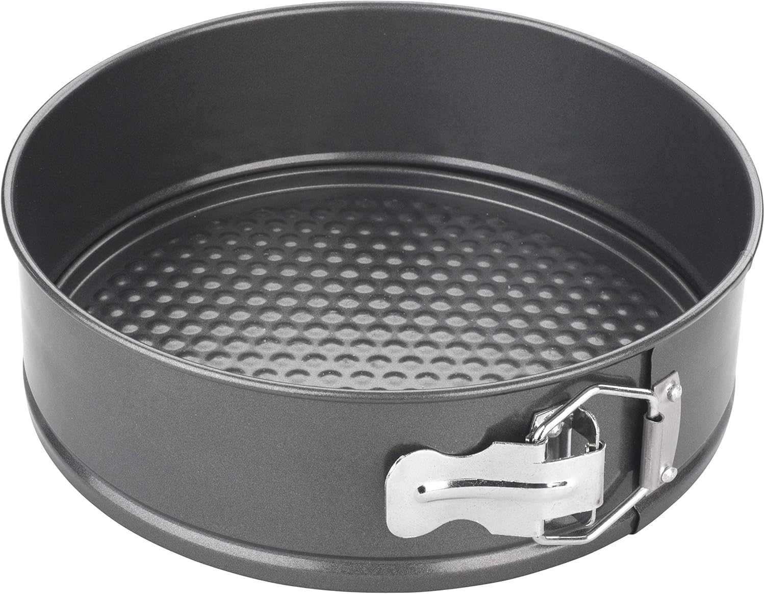 chongning Springform Cake Tin with Loose Base, Non-Stick Carbon Steel Baking Tins Round Cake Pan, Leak-Proof Cake Pans for Baking Cheesecakes (8 Inch)
