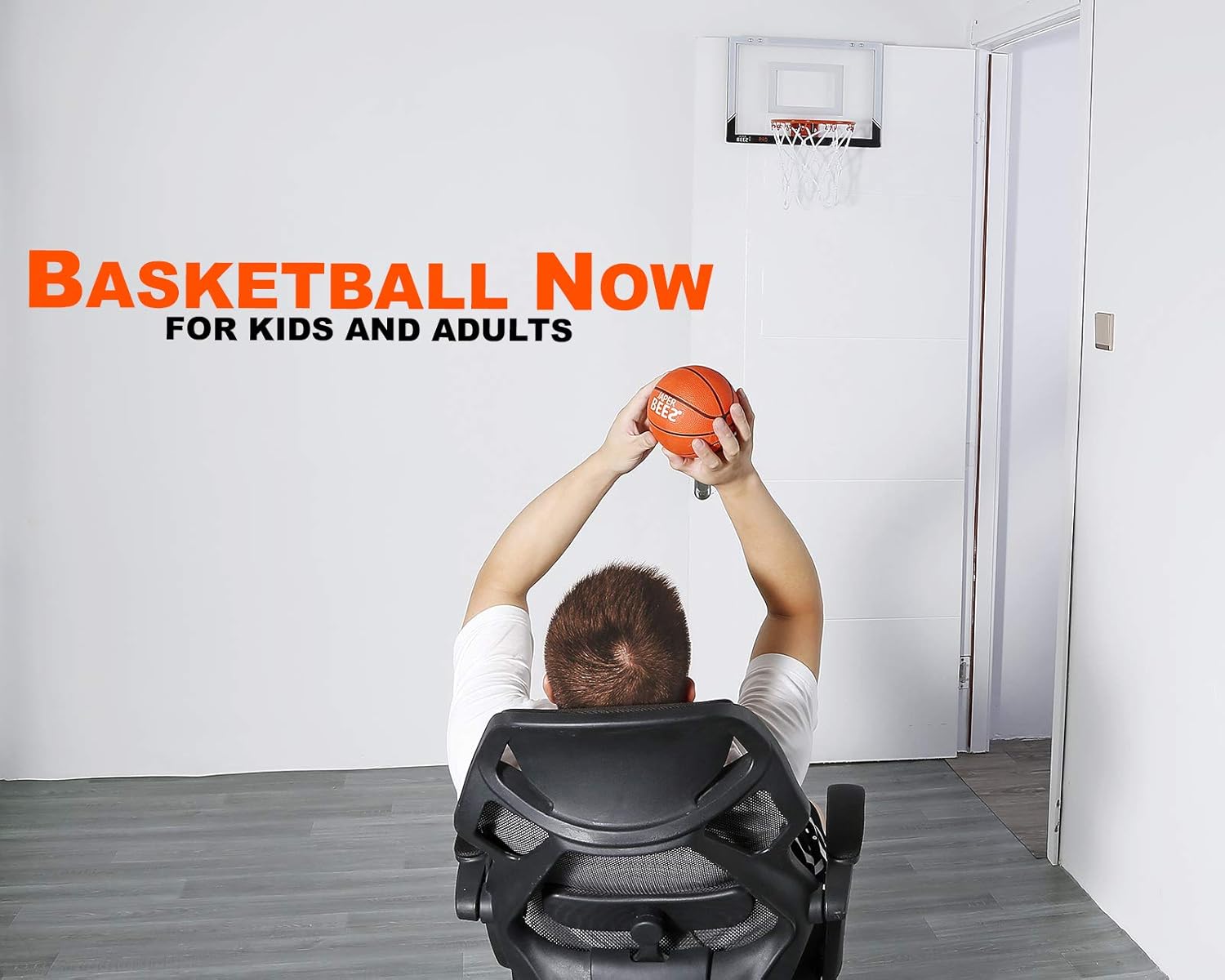 JAPER BEES Indoor Mini Basketball Hoop Over The Door & Wall Mount Indoor Basketball Hoop w/Shatterproof Backboard(Mini Pro) : Sports & Outdoors