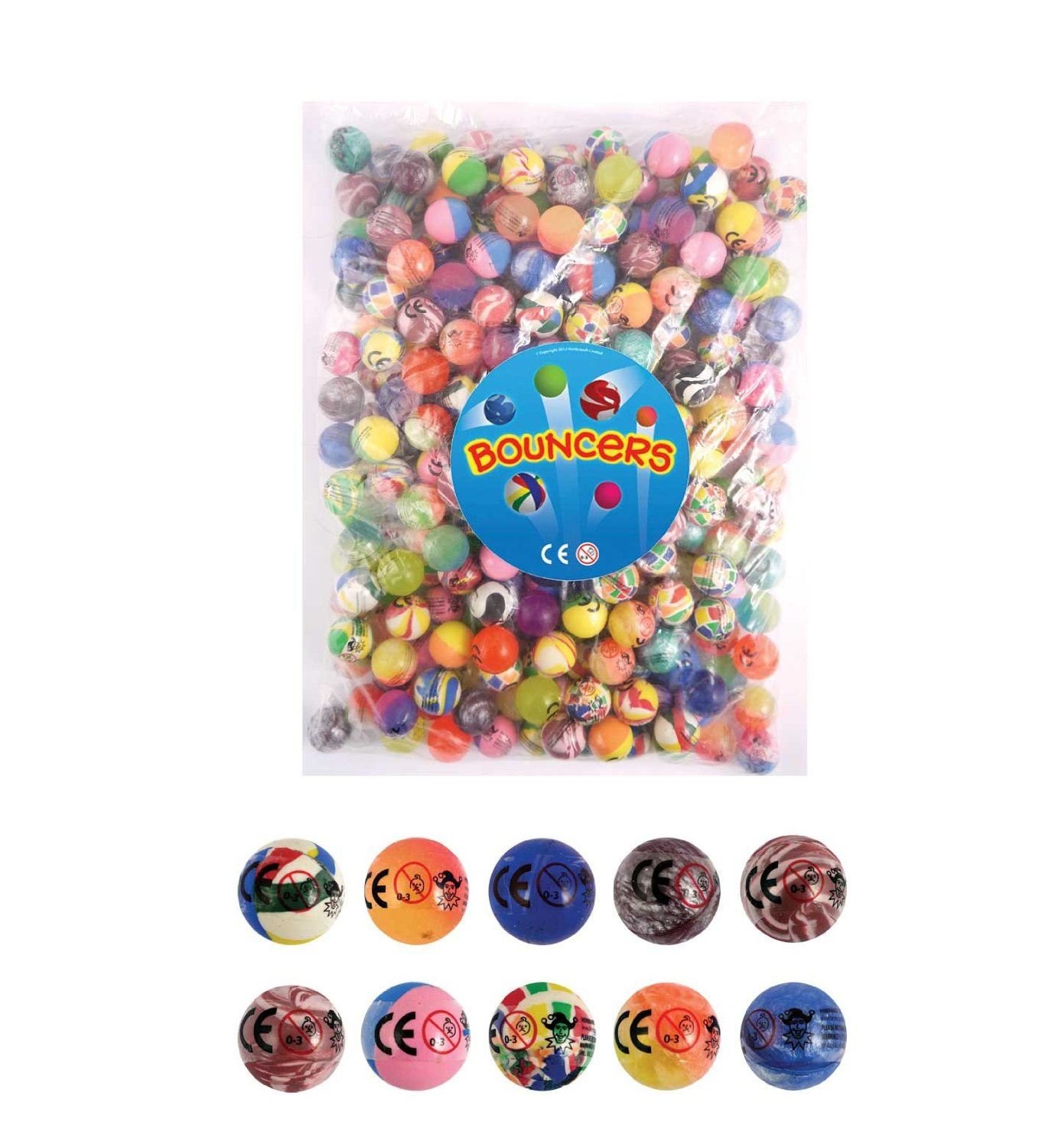 HENBRANDT 10 super ball bouncers,27mm,jet balls,party bag fillers