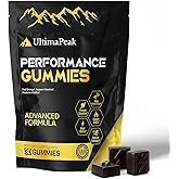 UltimaPeak Pure Himalayan Shilajit Gummies with Ashwagandha,Trace Minerals & Fulvic Acid, Natural & Non GMO Supplement for Men & Women, 30 Count