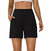 BMJL Womens Workout Shorts Gym Bermuda Golf Athletic Work High Waisted Casual Hiking Running Shorts with Pocket
