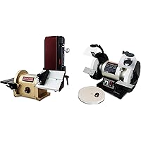 BUCKTOOL BD4801 Bench Belt Sander and Disc Sander & Dual Speed Bench Grinder TDS-200DS