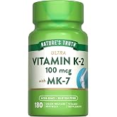 Nature's Truth Vitamin K2 MK-7 | 100 mcg | 180 Softgels | Non-GMO &amp; Gluten Free Supplement