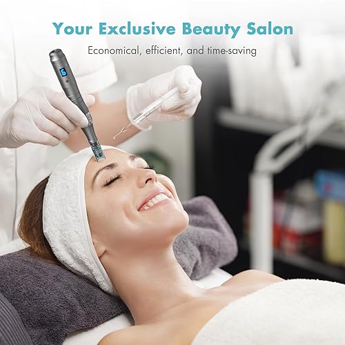 Ultima M8 Microneedling Pen: Pen Wireless Professional  Microneedle Machine with 20 Cartridges Mic