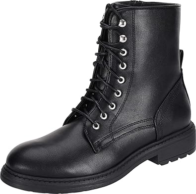 black combat boots fashion