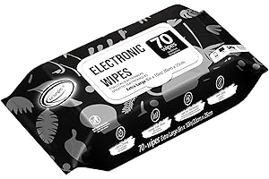 Air Jungles Electronic Wipes Screen Cleaning 70 Count, Quick Dry, Extra Large 8"x10" Tech Cleaner Wipes for LED Screen, TVs, Cars, Computer,Tablets, Phones, Laptops, VR, Monitors