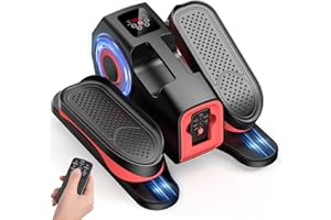 ADDWIN Under Desk Elliptical Machine, Ellipse Leg Exerciser with 15 Adjustable Speed Electric Seated Pedal Exerciser for Seniors Mini Leg Exerciser While Sitting for Moms Dad Parents Elderly