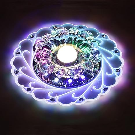 LED Kristall Deckenleuchte Farbwechsel Crystal Decken Pendent Lampen Einbauleuchten Kronleuchter Für Flur Schlafzimmer Arbeit