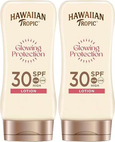 Hawaiian Tropic Satin Protection SPF 30 Lotion Mango Shea 180ml Pack 2