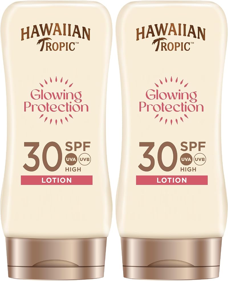 Hawaiian Tropic Satin Protection SPF 30 Lotion Mango Shea 180ml Pack 2