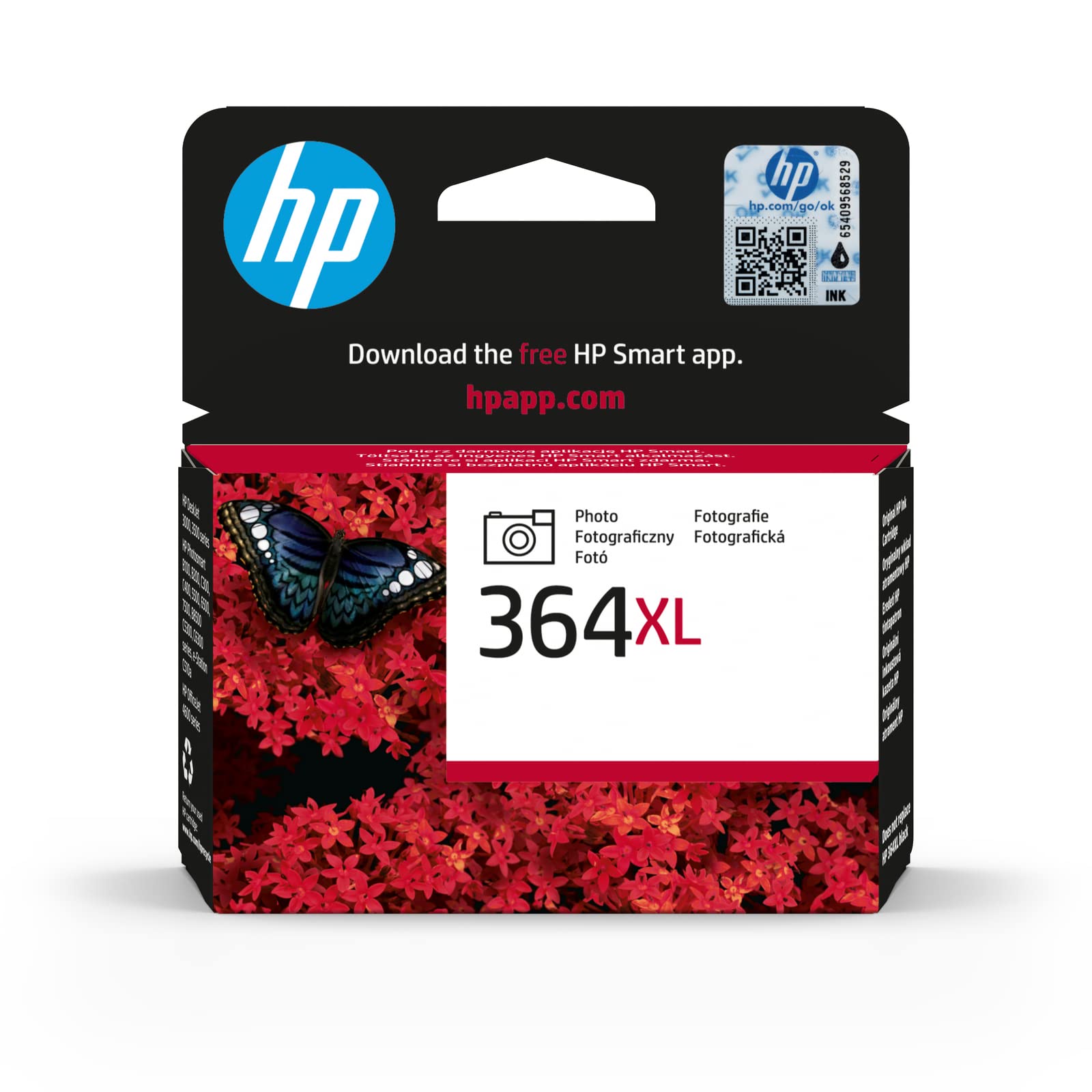 HP CB322EE 364XL High Yield Original Ink Cartridge, Photo, Single Pack