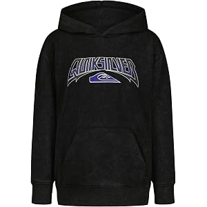 Quiksilver Boys' Pullover Hoodie Sweatshirt, Soft & Comfortable Fleece, Front Pocket