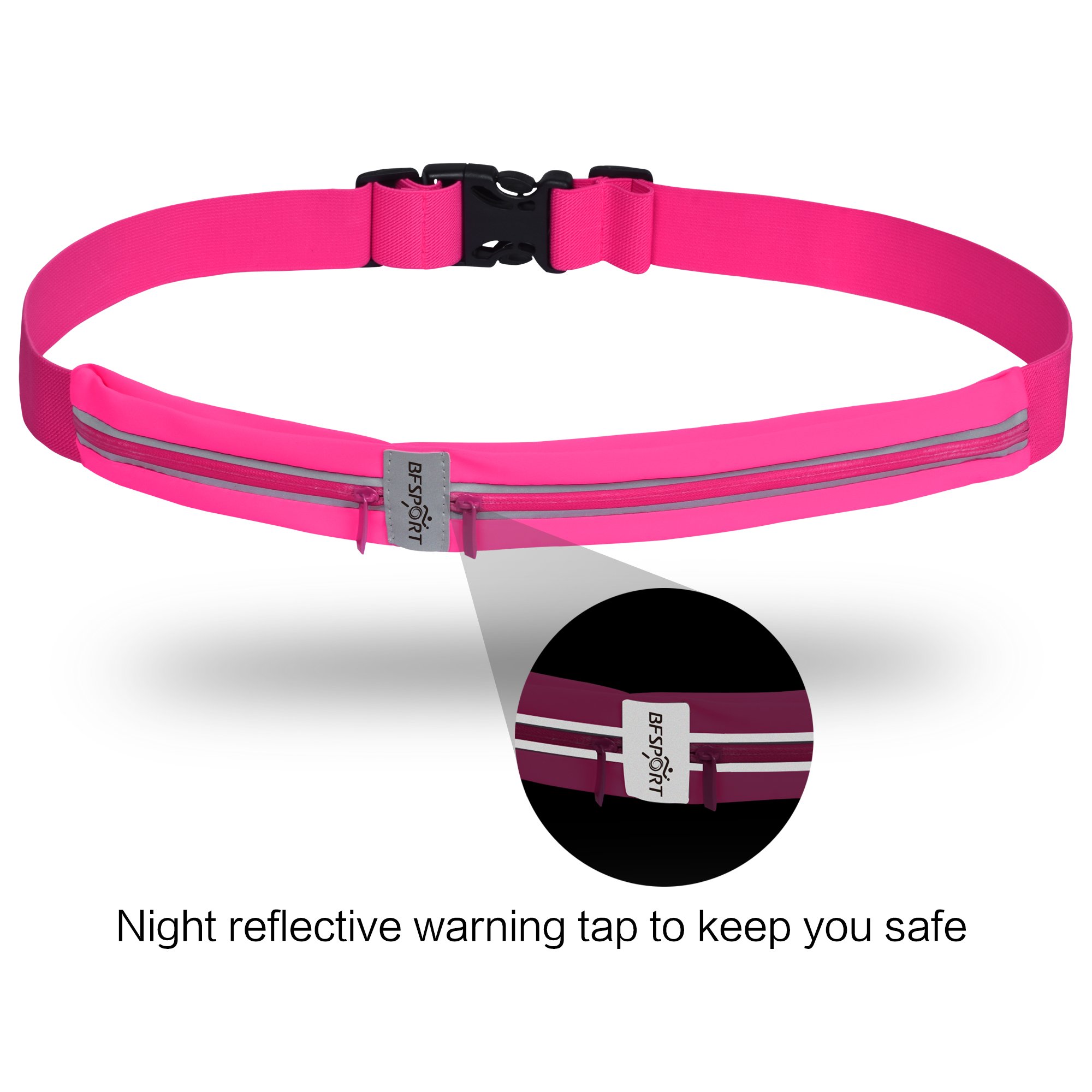 Sport Running Belt - BFSPORT Water Resistant Waist Storage Belt for iPhone 8/8plus/7/7Plus/6/6S/6Plus, Samsung S8,S7 and Other Smartphones