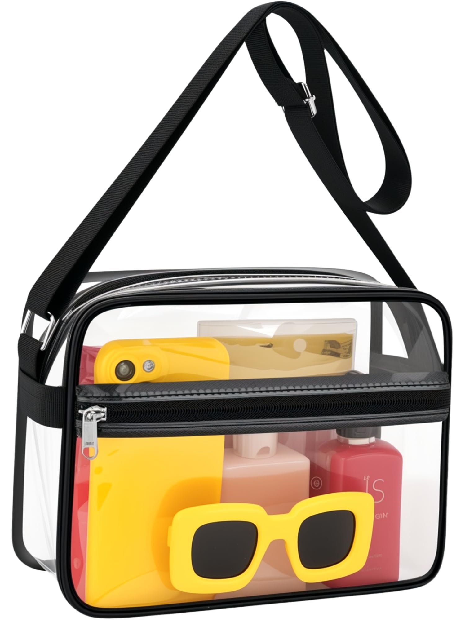 MAY TREE Clear Bag for Stadium Events Clear Messenger Bag Suitable for Concert Outfits and Sports Events