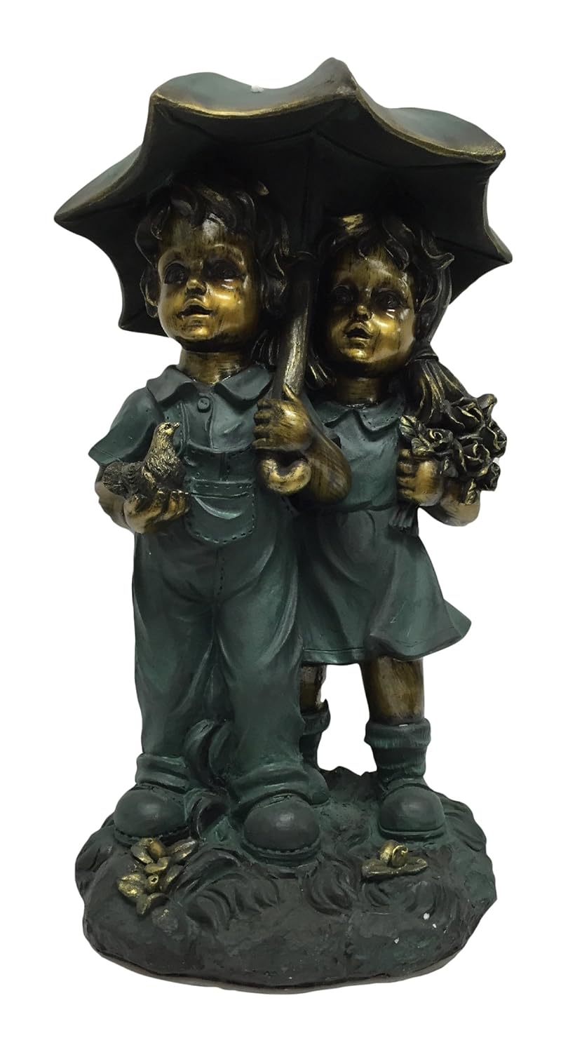 Best Tall Garden Statue Girl With Umbrella