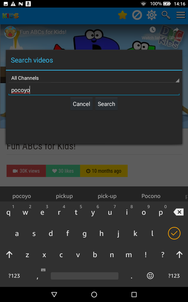 App Videos for YouTube Kids