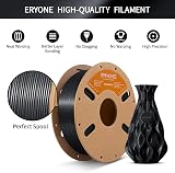 ERYONE PLA Filament 1.75mm 1kg Jet Black High Dimensional Accuracy +/-0.03mm view 3
