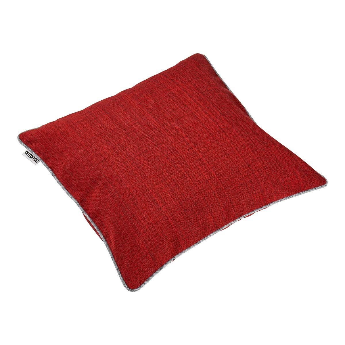 texpot Outdoor Cushion Cover Weatherproof for Outdoor and Indoor Use (40 x 40 cm, Red)