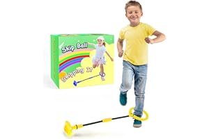 SIERLIKY Skip Ball for Kids, Foldable Ankle Skip Ball Colorful Light Flashing Jumping Ring, Fitness Jump Rope Sports Swing Ball, for Children Adults Boys Girls Toy