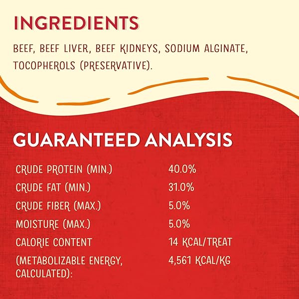 STELLA & CHEWY’S FREEZE-DRIED RAW WILD WEENIES DOG TREATS – HIGH-PROTEIN TRAINING TREATS FOR DOGS & PUPPIES – ALL-NATURAL GRASS-FED BEEF RECIPE WITH 97% MEAT & ORGANS – USA MADE – 3.25 OZ BAG