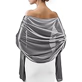 Sofier Satin Shawl Wraps for Women Evening Dresses Wedding Bridal Party Silky Scarf Formal Cover Up Bridesmaid Gifts