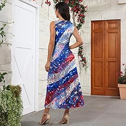 CHRATLHI 4th of July Dresses Sexy Party Maxi Summer