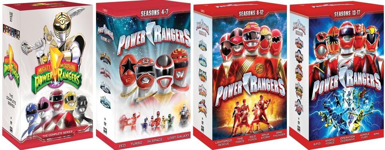 Power Rangers Complete Series Box Sets Seasons 1 17 Dvd 1993 09 Amazon Co Uk Dvd Blu Ray