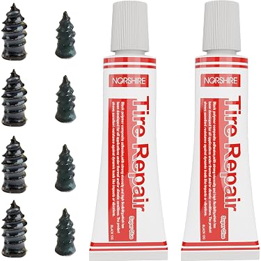thumbnail interactive-video image 1 of 10-Pack Tubeless Tire Puncture Repair Kit – Screw Nails & Rubber Plugs For Car Tyres (3.0mm-5.0mm) 1 of 5