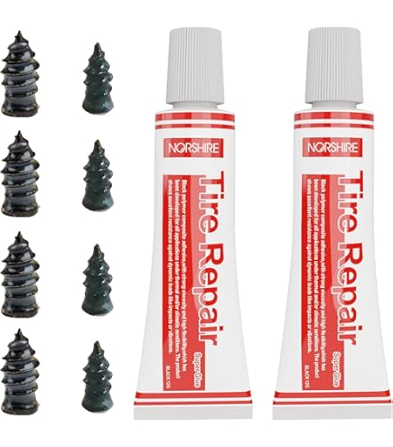 thumbnail interactive-video image 1 of 60PCS Tire Repair Rubber Nail, Tire Screw Plug Fast Tool Self-Service 1 of 9