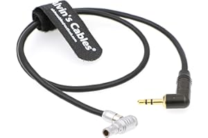 ALVIN'S CABLES Audio Cable for ARRI Alexa Mini Camera Right Angle 5 Pin Male to 3.5mm Right Angle TRS 20 Inches