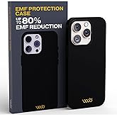 WAVEBLOCK EMF Protection Silicone iPhone Case, Radiation Blocker Cell Phone Case, 5G Shield Reduction, Lightweight, USA Patented and Tested in FCC Lab, iPhone 16 Pro Black