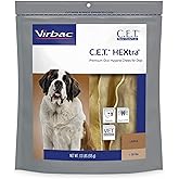 Virbac C.E.T.® HEXTRA® Premium Oral Hygiene Chews for Dogs, Rawhide Coated to Fight Bacteria and Reduce Plaque and Tartar, ov