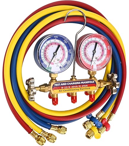 Amazon.com: Yellow Jacket Manifold Gauge Set, 3 1/8 in Gauge 49863