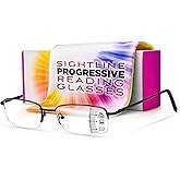 Sightline Progressive Multifocus Reading Glasses for Men and Women Readers 6000