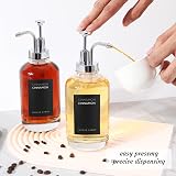 Joyfulmap 2 Coffee Syrup Dispenser with 18 Labels 500 ml Glass Bottles view 6