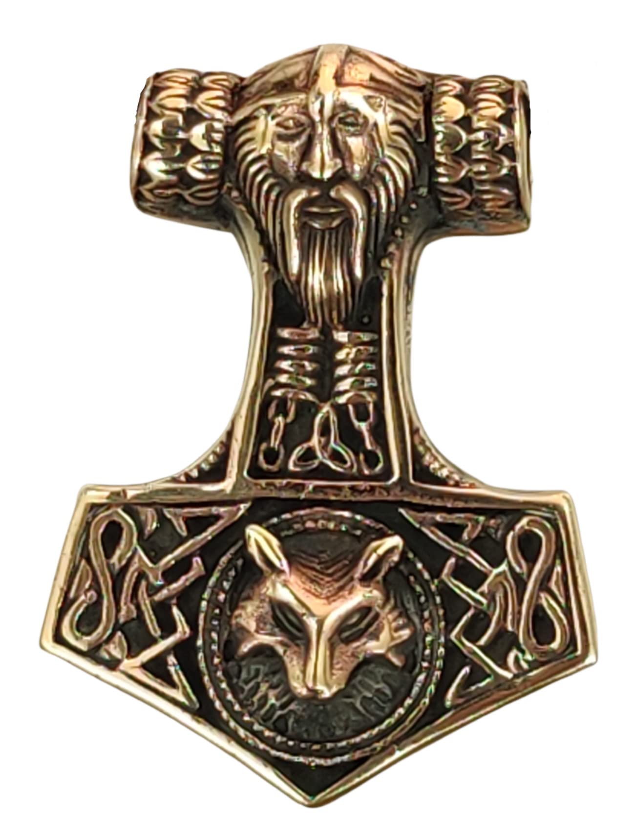 Large Thor's Hammer Pendant Bronze