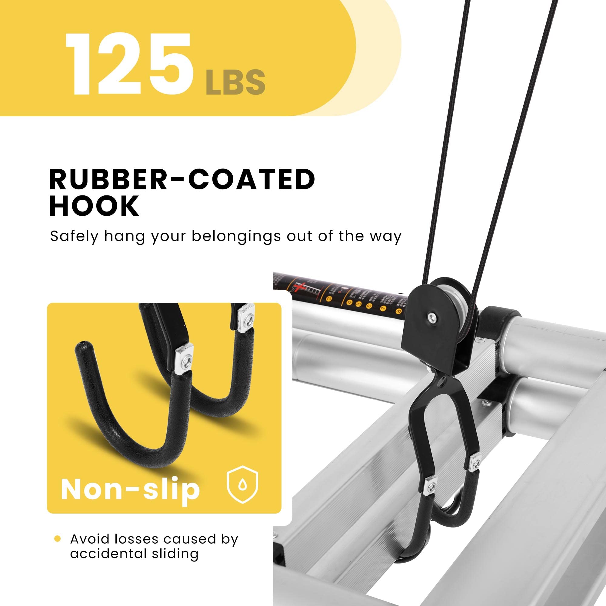 VIVOHOME Kayak Hoist Lift Pulley System for Overhead Garage Storage Canoe Bicycle Ceiling Hoist