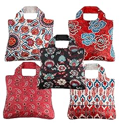 Envirosax Reusable Grocery Bags- Set of 5 Anastasia