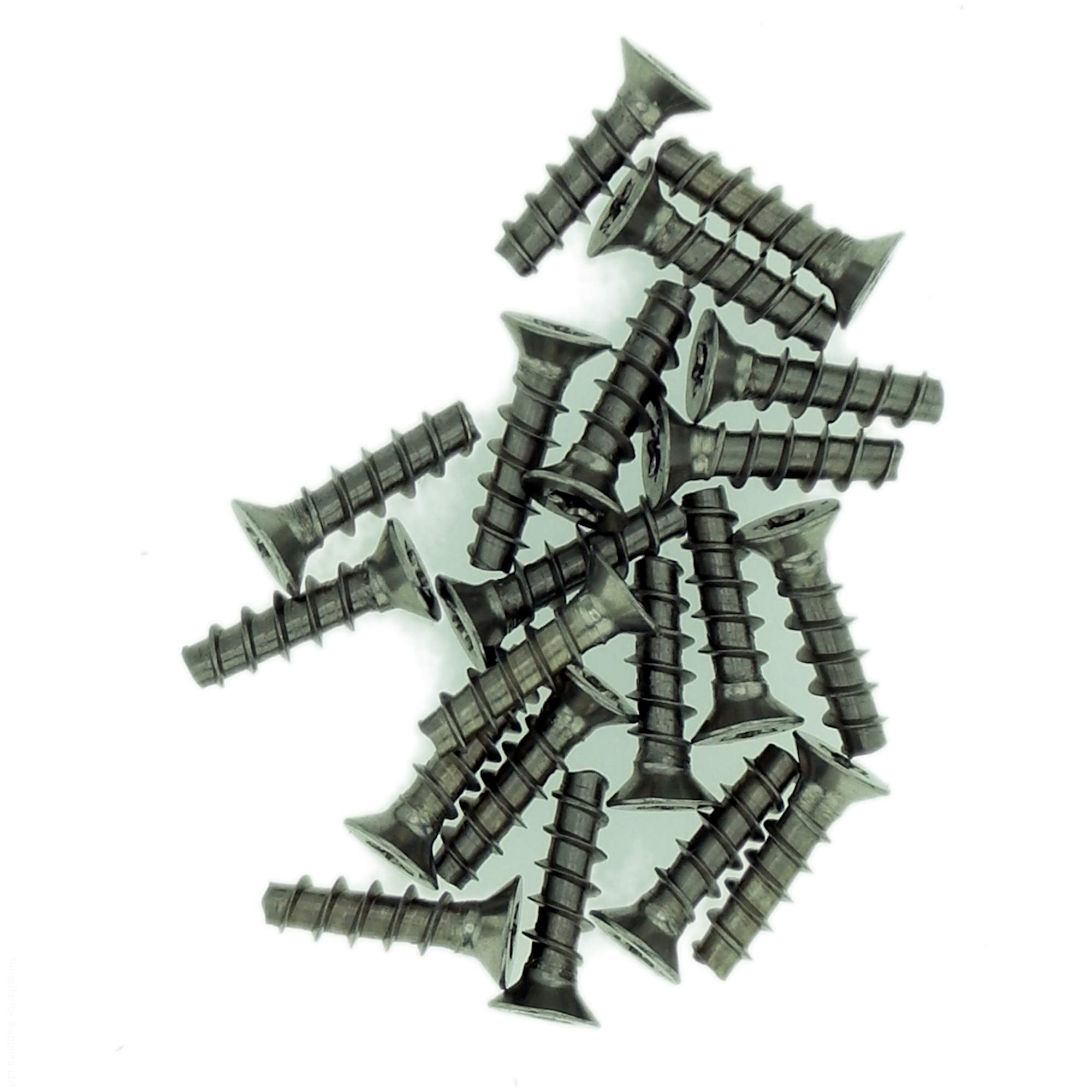 D3 (3mm x 16mm) TX Countersunk Screws for Plastic (Trilobular) - Stainless Steel (A2) (Pack of 20)