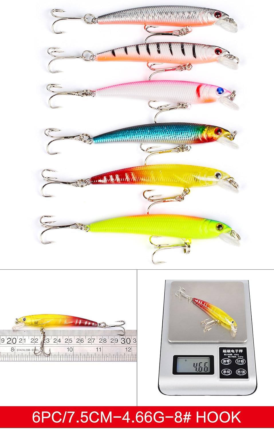 CHAWHO Fishing Lures Set 43 Pcs Fishing Lure Set - Image 4