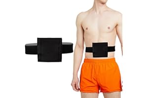 JFHNMLW Breathable Feeding Tube Belt, Concealment and Comfortable Gastrostomy G Tube Accessories, Peritoneal Dialysis Belt with Mesh Sponge Pad Black Pd Belts Dialysis for Men Women Adults (L)