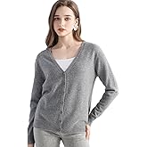 Chanyarn Women's 100% Pure Cashmere Cardigan V-Neck Long Sleeve 2025 Fall Winter Warm Soft Knit Cardigan Sweater