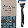 Amazon.com: Jeremy's Razors for Men: Sprint 3 Blade Razor - Stainless ...