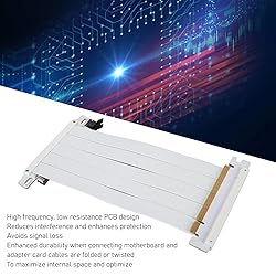 PUSOKEI PCIE 4.0 x16 Extender Riser Cable, High