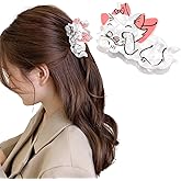 White Cat Hair Clips, Hapdoo Funny Animal Claw Clips for Women Girls, Cute Kitten Pet Hair Accessories Gifts