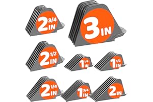 AFANSO Premium Clipper Guards, Clipper Combs Guides with 8 Cutting Lengths from 3in & 2.75 in & 2.5 in & 2.25 & 2 & 1.75 & 1.5& 1.25 (#24, 22, 20, 18, 16, 14, 12, 10) Fits Wahl Clippers (8pcs Gray Mega Set)