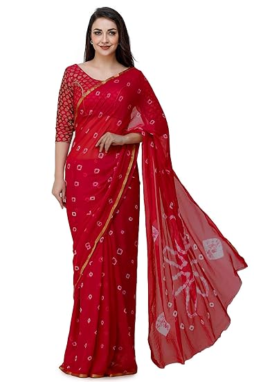 Women's Chiffon Saree With Blouse Piece