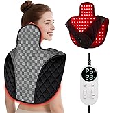 Cholas Red Light Therapy for Body, 3-in-1 Near Infrared Red Light Therapy for Shoulder Back Neck, 660nm and 850nm Wearable Red Light Pad with 3 Light Modes, for Office Home Use,Gift for Men Women